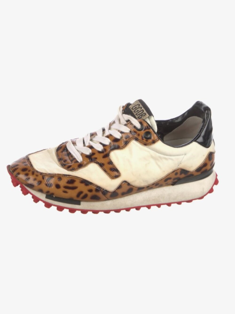 Golden Goose Starland Terrycloth, Nylon & Leather Leopard Print Low-Top Sneakers - Picture 2 of 13